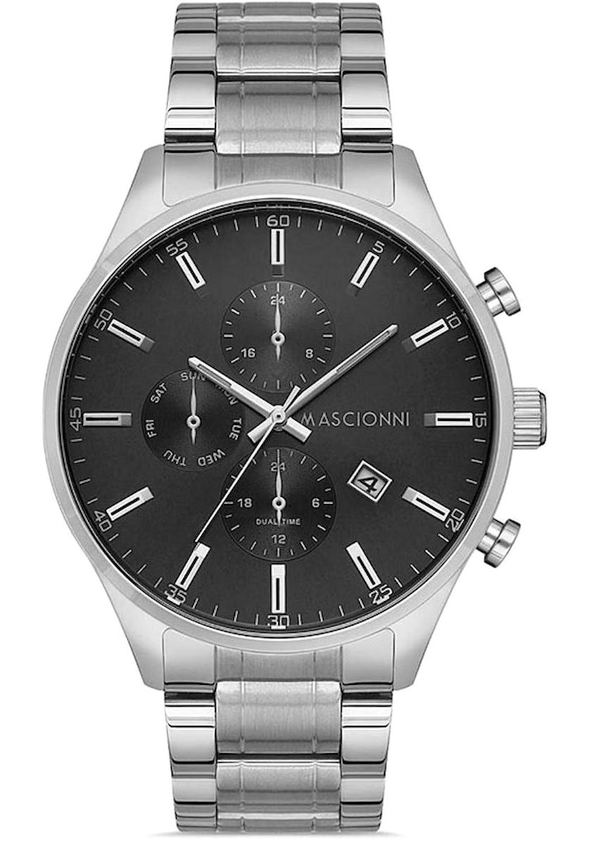 Mascionni M.1.1989.02 Takvimli 45 mm Metal Kordon Analog Erkek Kol Saati