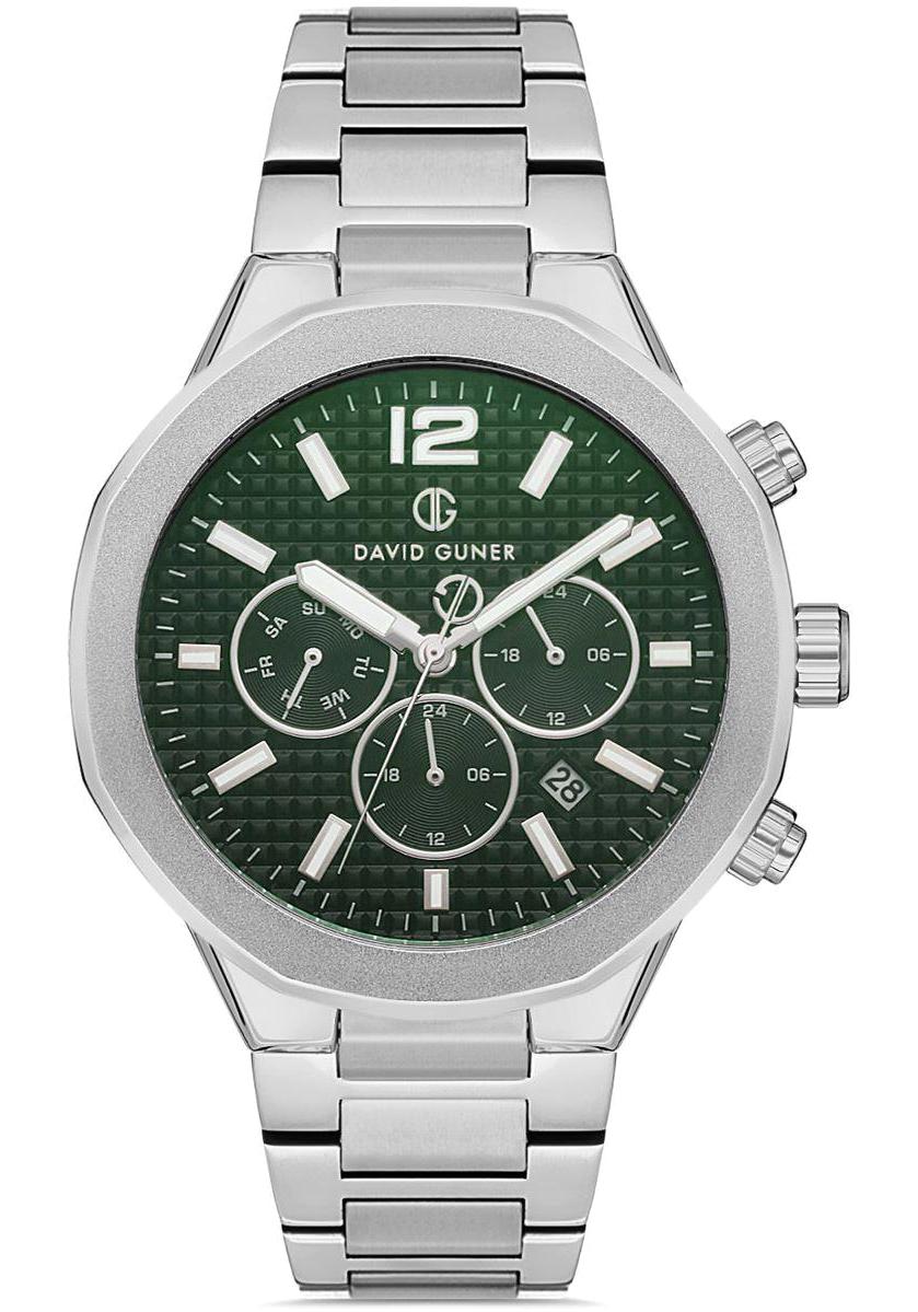 David Guner DG-8403GA-A10 Takvimli 42 mm Çelik Kordon Analog Erkek Kol Saati