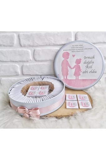 Bunnyball Hoşgeldin Kardeş Konseptli Sütlü Çikolata