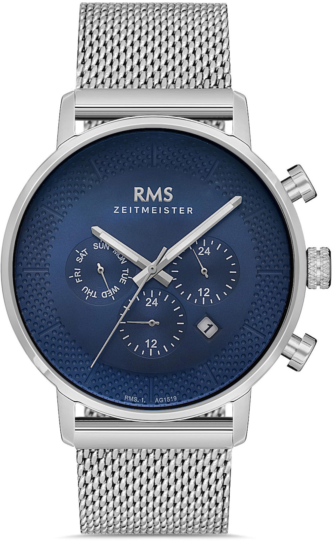 Romanson RMS.1.AG1519.03 Takvimli 42 mm Çelik Kordon Analog Kol Saati