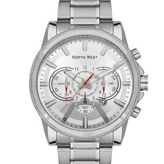 Northwest NW-2102-A Takvimli 45 mm Çelik Kordon Analog Erkek Kol Saati