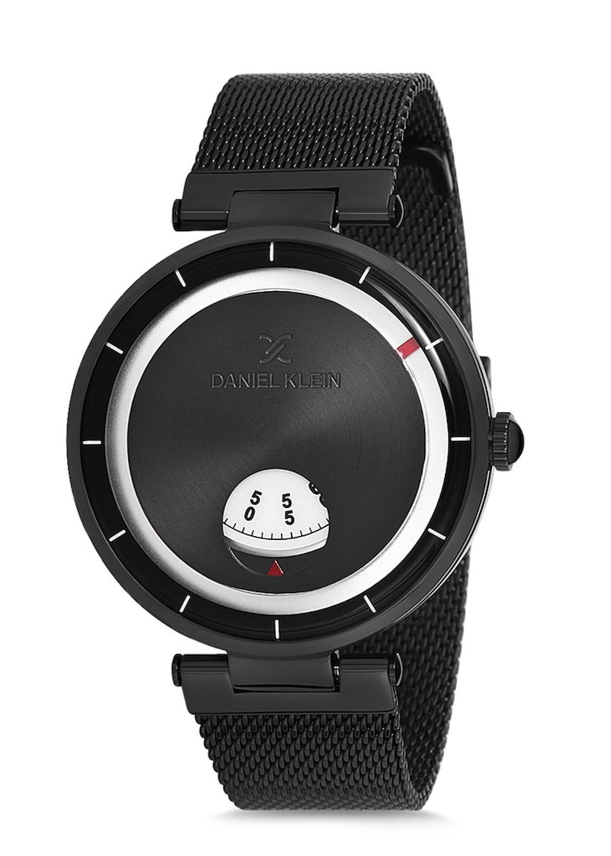 Daniel Klein DK012735A-01 40 mm Siyah Çelik Kordon Analog Erkek Kol Saati
