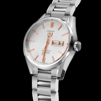 Tag Heuer CARRERA 5 WAR201D.BA0723 Takvimli 44 mm Çelik Kordon Analog Erkek Kol Saati