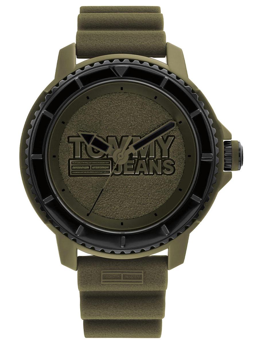 Tommy Hilfiger TH1792002 Takvimli 44 mm Yeşil Silikon Kordon Analog Erkek Kol Saati