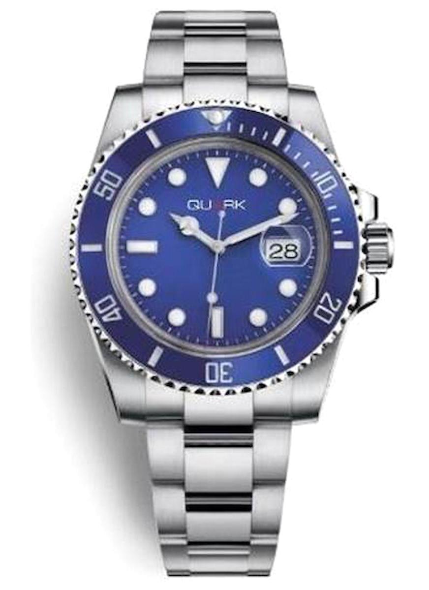 Quark QC-421D-2A 45 mm Çelik Kordon Analog Erkek Kol Saati