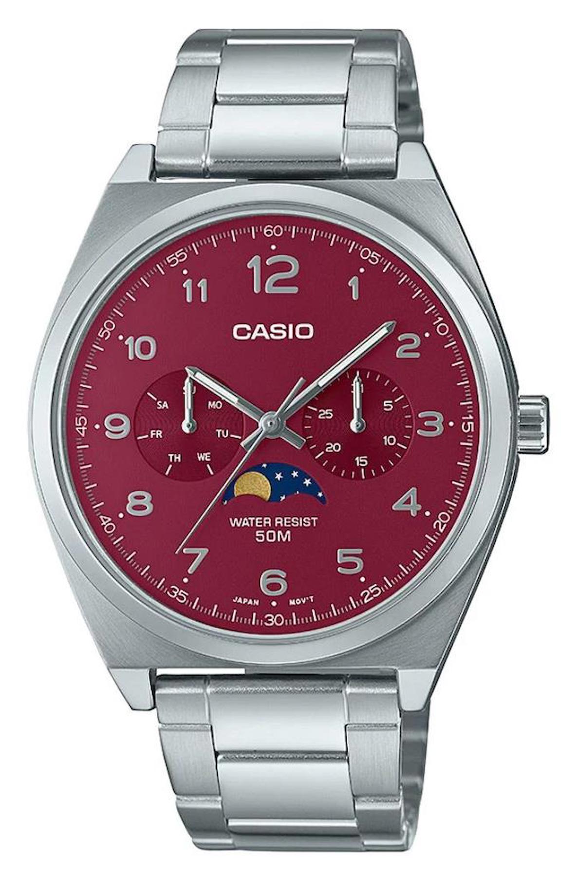 Casio MTP-M300D-4AVDF Pusulalı Takvimli 40 mm Çelik Kordon Analog Erkek Kol Saati