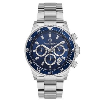 Sergio Tacchini ST.1.10376.3 Takvimli 43 mm Çelik Kordon Analog Erkek Kol Saati