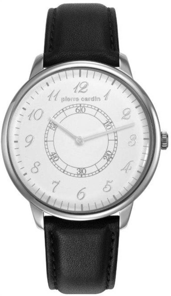 Pierre Cardin PC106991F21 42 mm Siyah Deri Kordon Analog Kol Saati