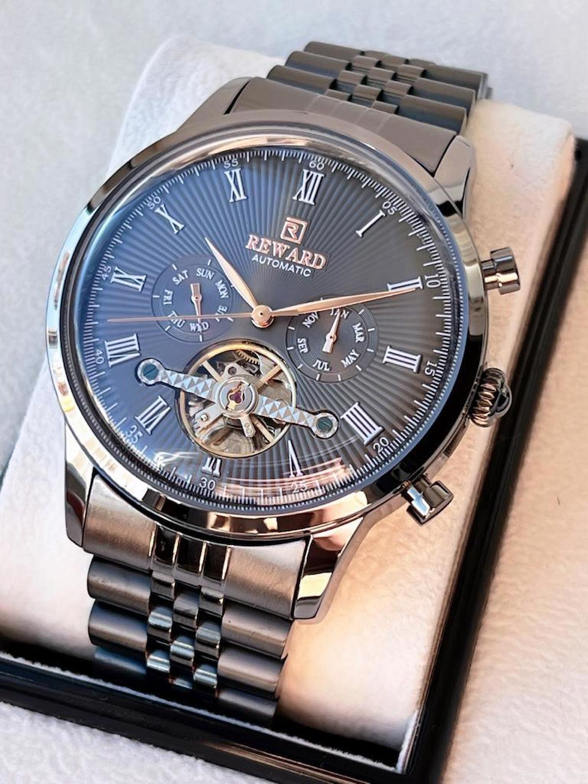 Reward RWD.06 Takvimli 44 mm Çelik Kordon Analog Erkek Kol Saati