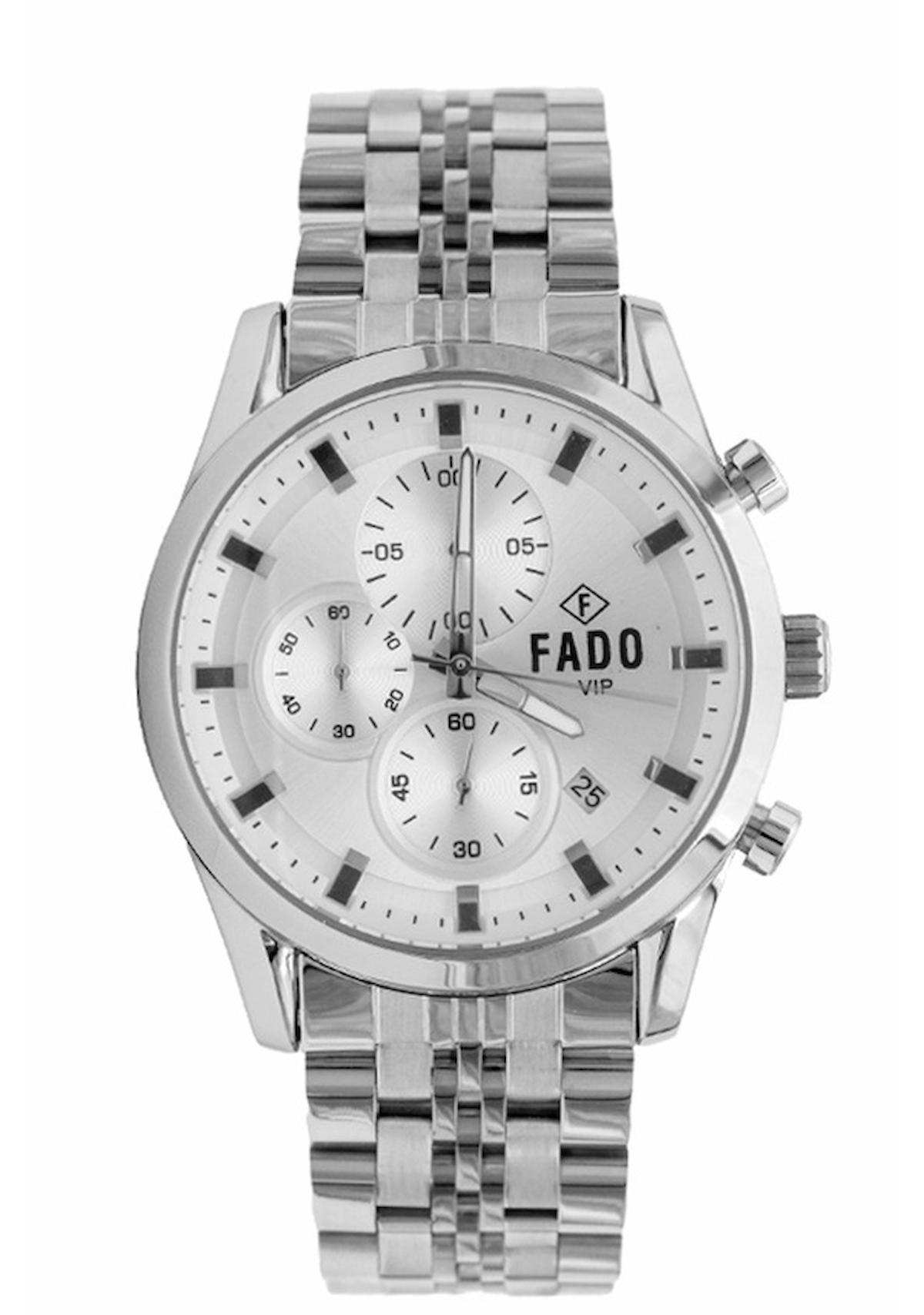 Fado RH0154 Takvimli Çelik Kordon Analog Erkek Kol Saati