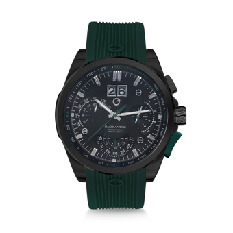 Pacomarine PM.51011.13 Takvimli 44 mm Siyah Silikon Kordon Analog Erkek Kol Saati