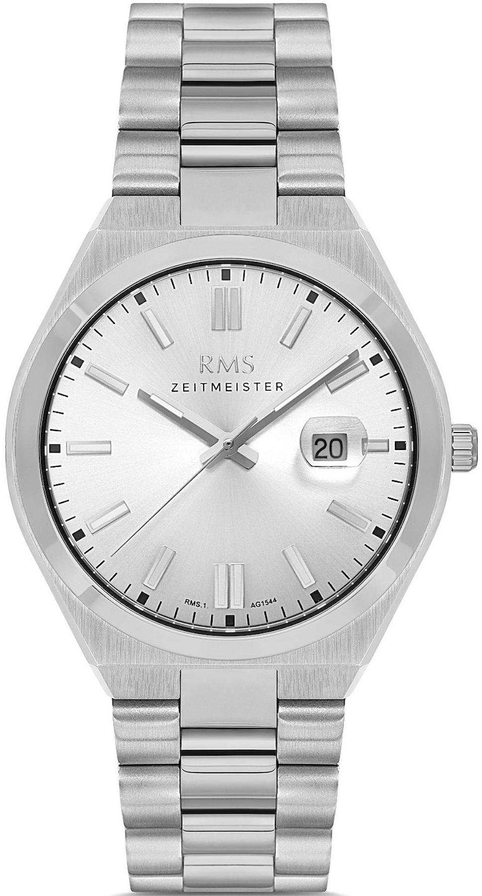Romanson RMS.1.AG1544.01 Takvimli 43 mm Çelik Kordon Analog Kol Saati