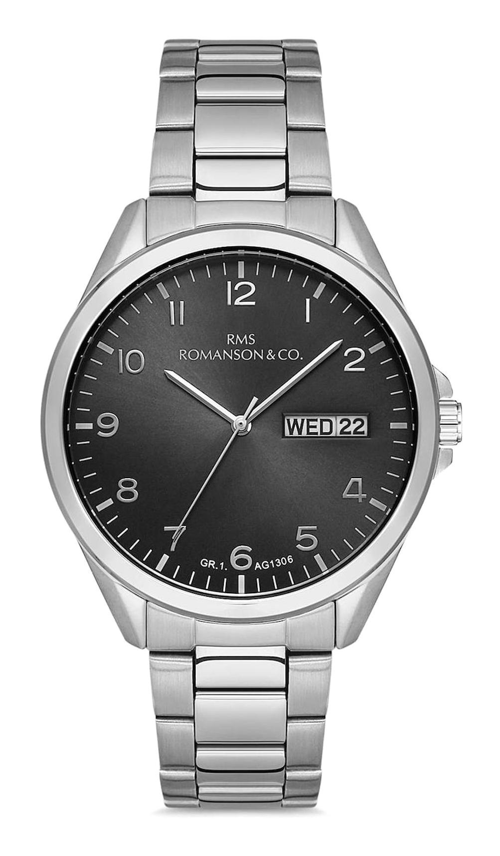 Grand Romanson RMS.1.AG1306.13 Takvimli 41 mm Çelik Kordon Analog Erkek Kol Saati