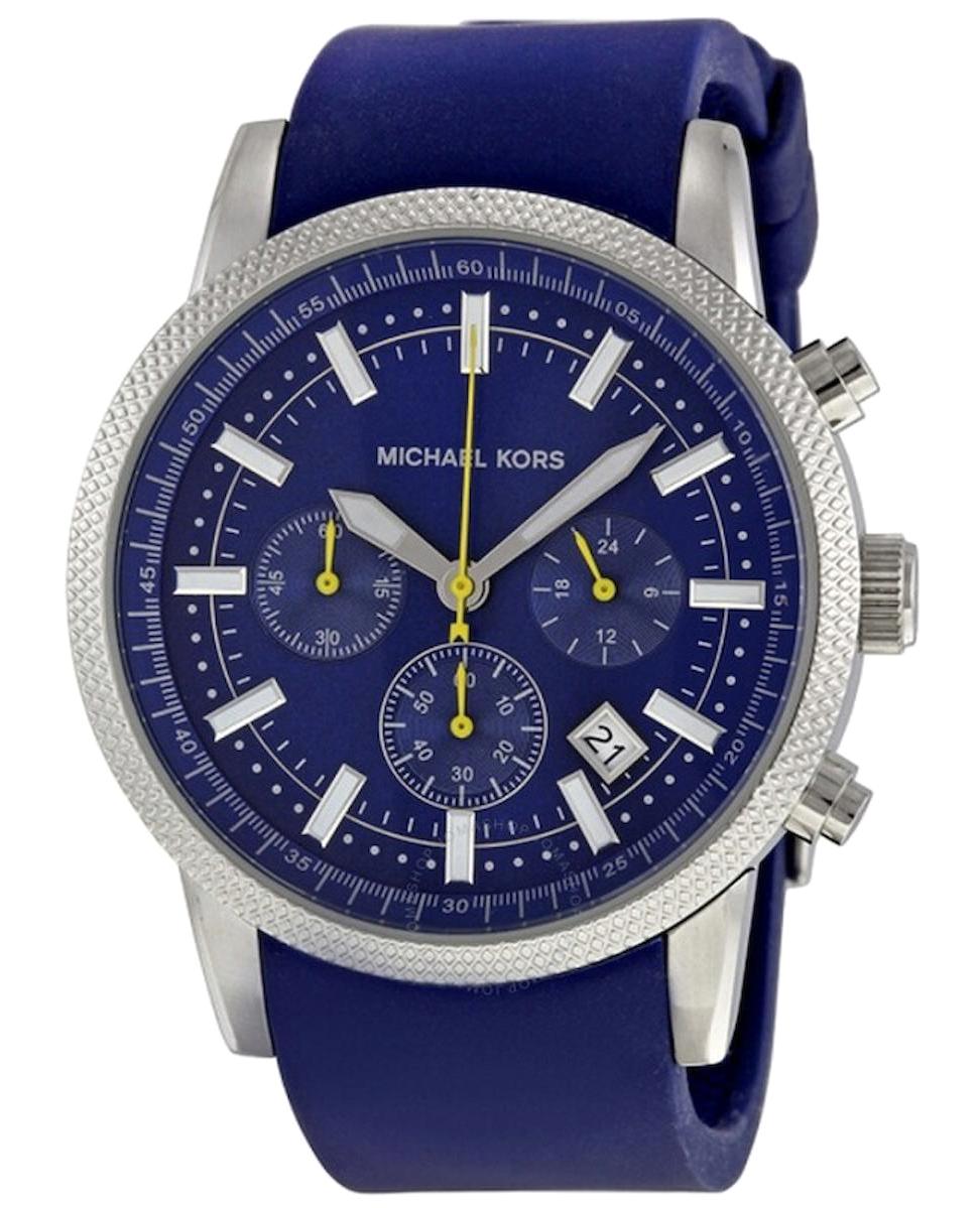 Michael Kors MK8240 Takvimli 42 mm Lacivert Çelik Kordon Analog Erkek Kol Saati