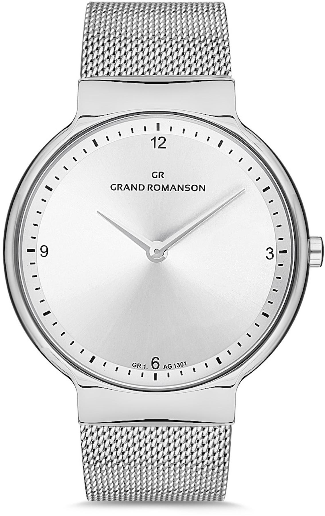 Romanson GR.1.AG1301.01 42 mm Gri Hasır Kordon Analog Kol Saati