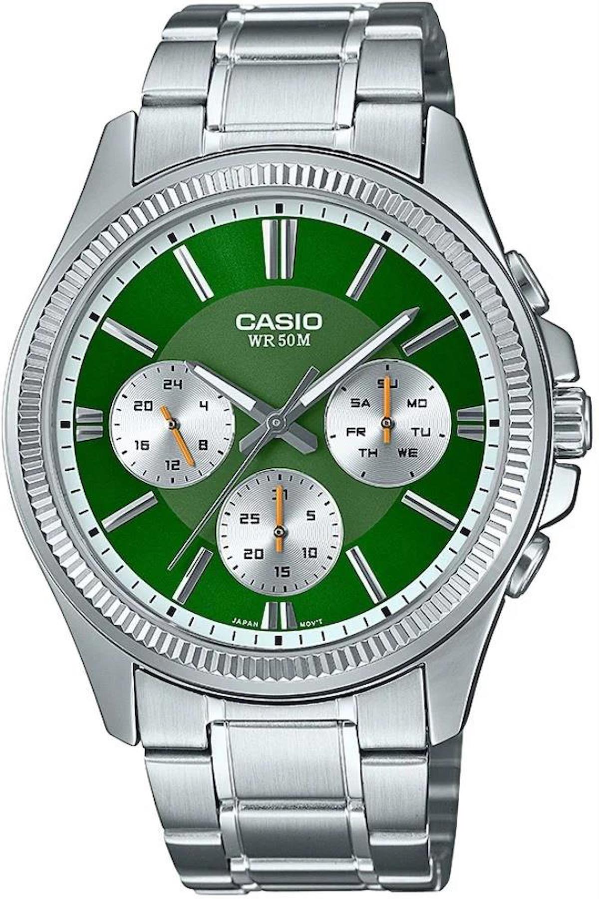 Casio MTP-1375D-3AVDF Takvimli 42 mm Çelik Kordon Analog Erkek Kol Saati