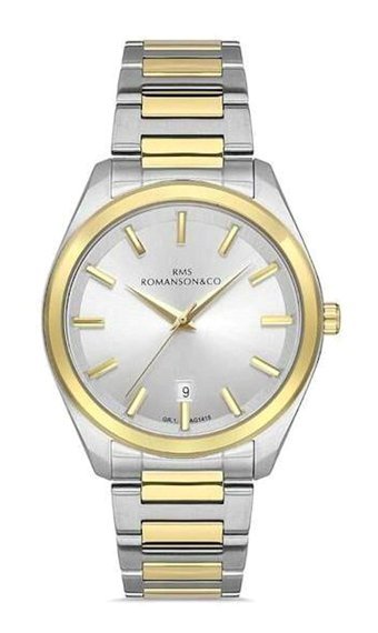 Grand Romanson GR.1.AG1415.16 Takvimli 42 mm Altın-Çelik Kordon Analog Kol Saati