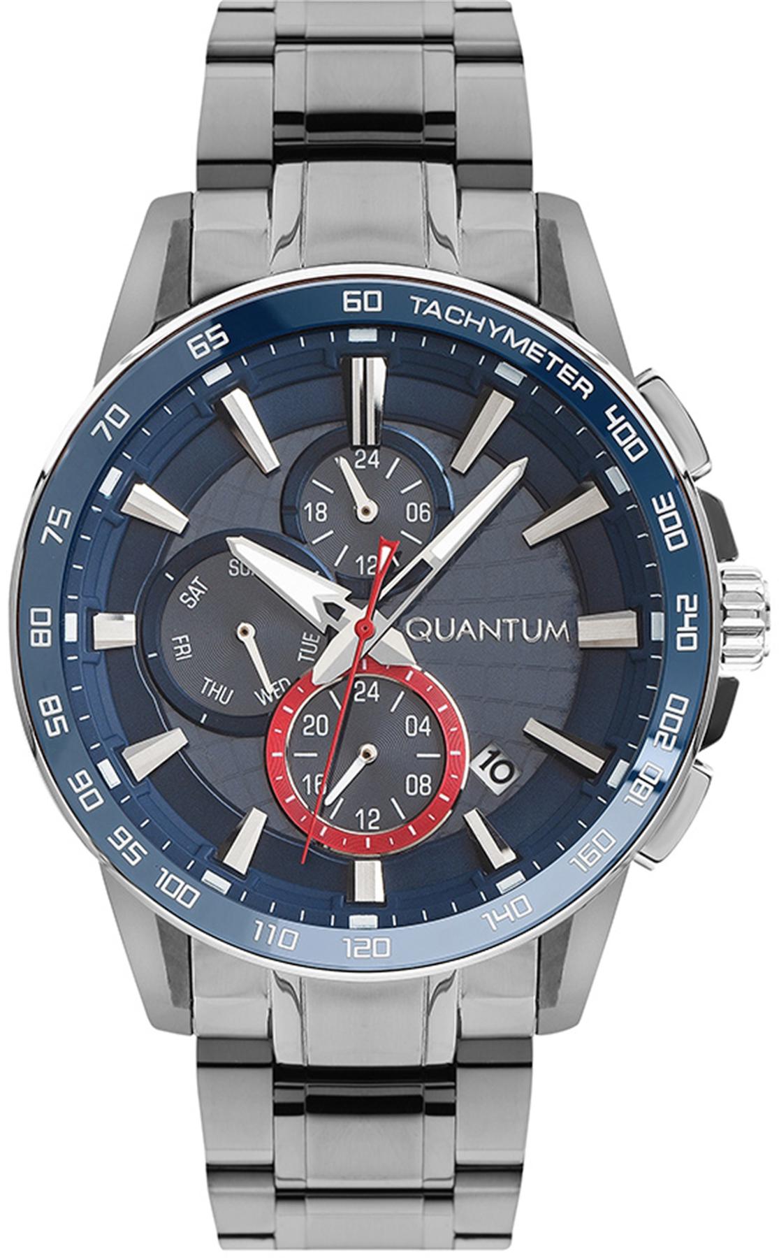 Quantum PWG993.390 Takvimli 45 mm Çelik Kordon Analog Kol Saati