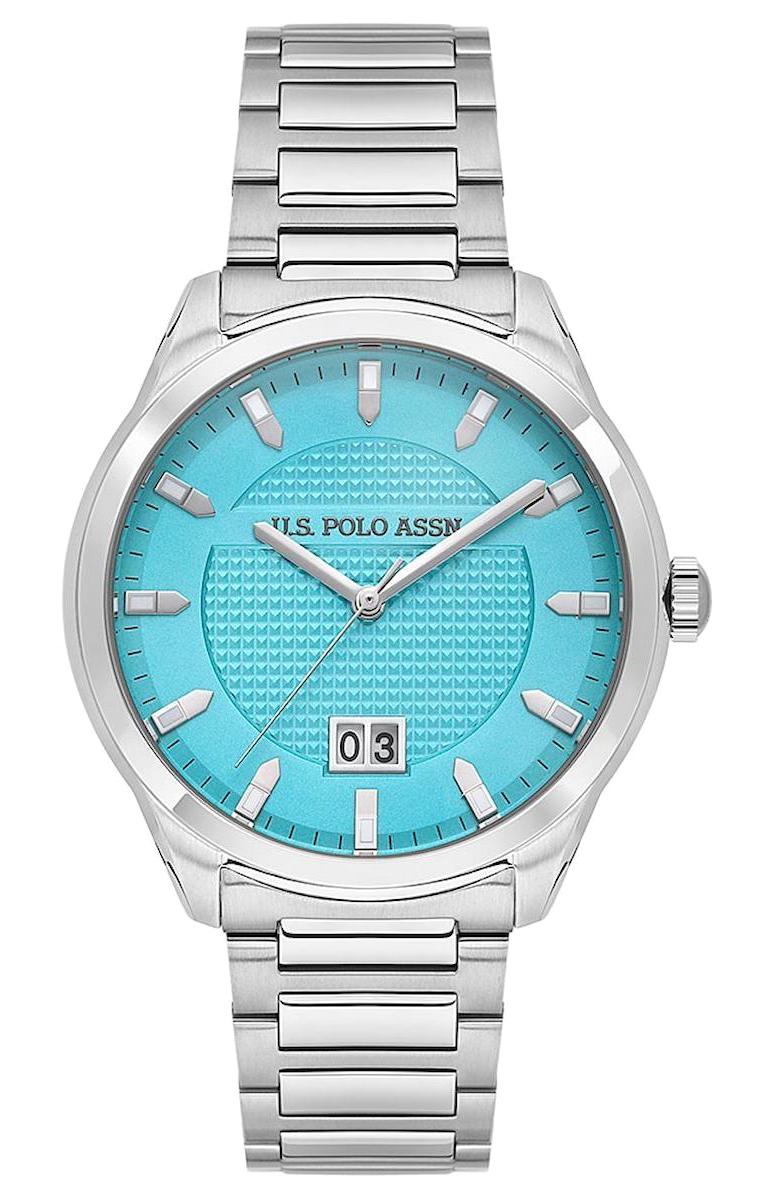 U.S. Polo Assn USPA1087-07 Takvimli 42 mm Çelik Kordon Analog Kol Saati