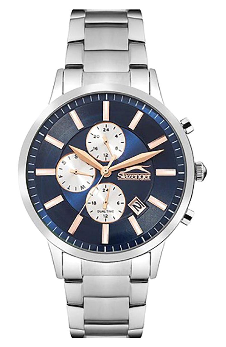 Slazenger SL.09.1800.2.08 Takvimli 45 mm Çelik Kordon Analog Erkek Kol Saati