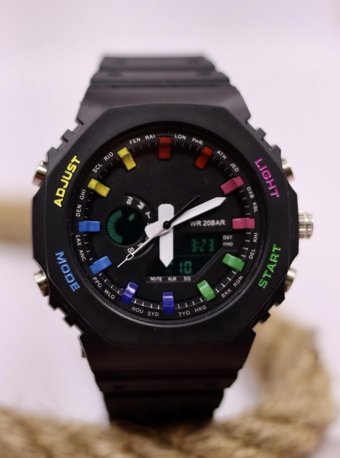 Şahmat MAT-130 Takvimli 44 mm Siyah Silikon Kordon Analog Erkek Kol Saati