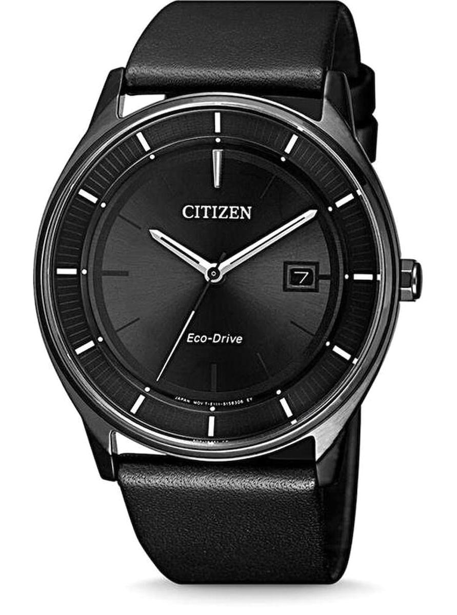 Citizen BM7405-19E Takvimli 44 mm Siyah Deri Kordon Analog Erkek Kol Saati