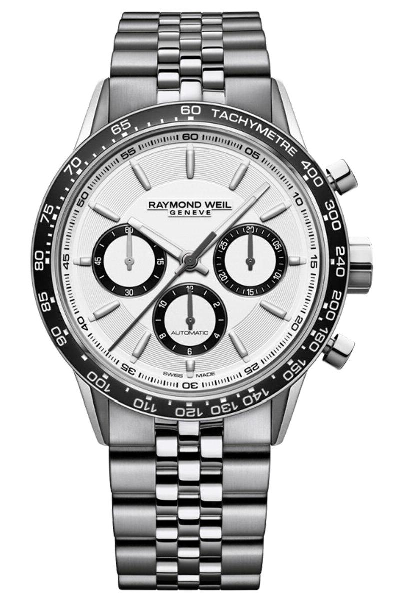 Raymond Weil RW7741ST130021 Takvimli 43 mm Çelik Kordon Analog Erkek Kol Saati