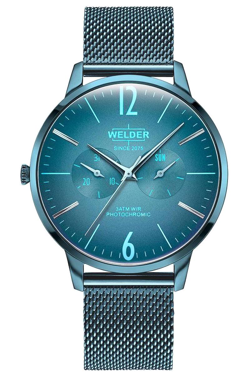 Welder Watch WWRS416 Takvimli 42 mm Mavi Çelik Kordon Analog Kol Saati