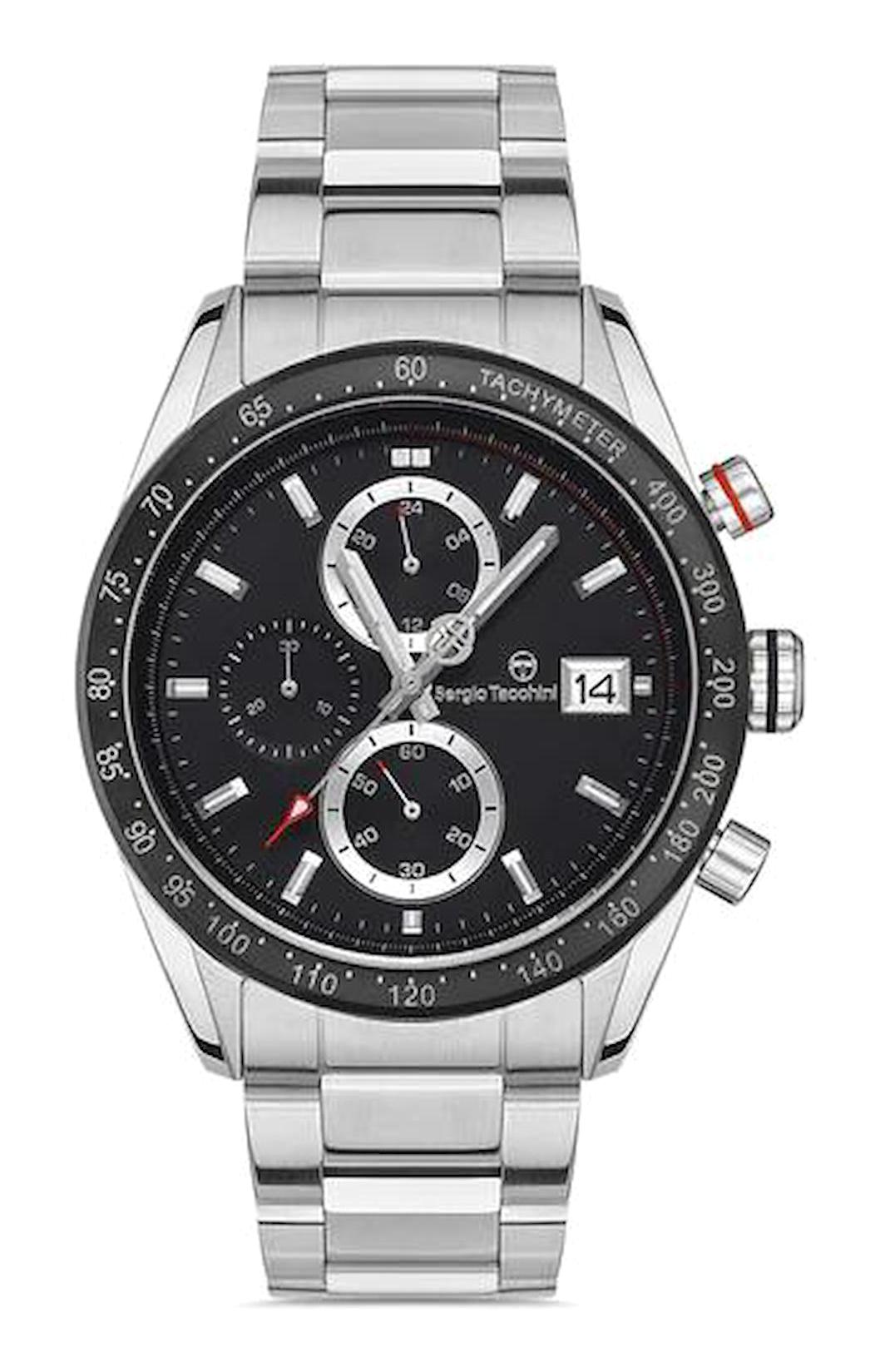 Sergio Tacchini ST.1.10305.1 Takvimli 44 mm Çelik Kordon Analog Erkek Kol Saati