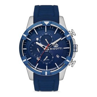 Bigotti BG.1.10346.6 Takvimli 48 mm Lacivert Silikon Kordon Analog Erkek Kol Saati