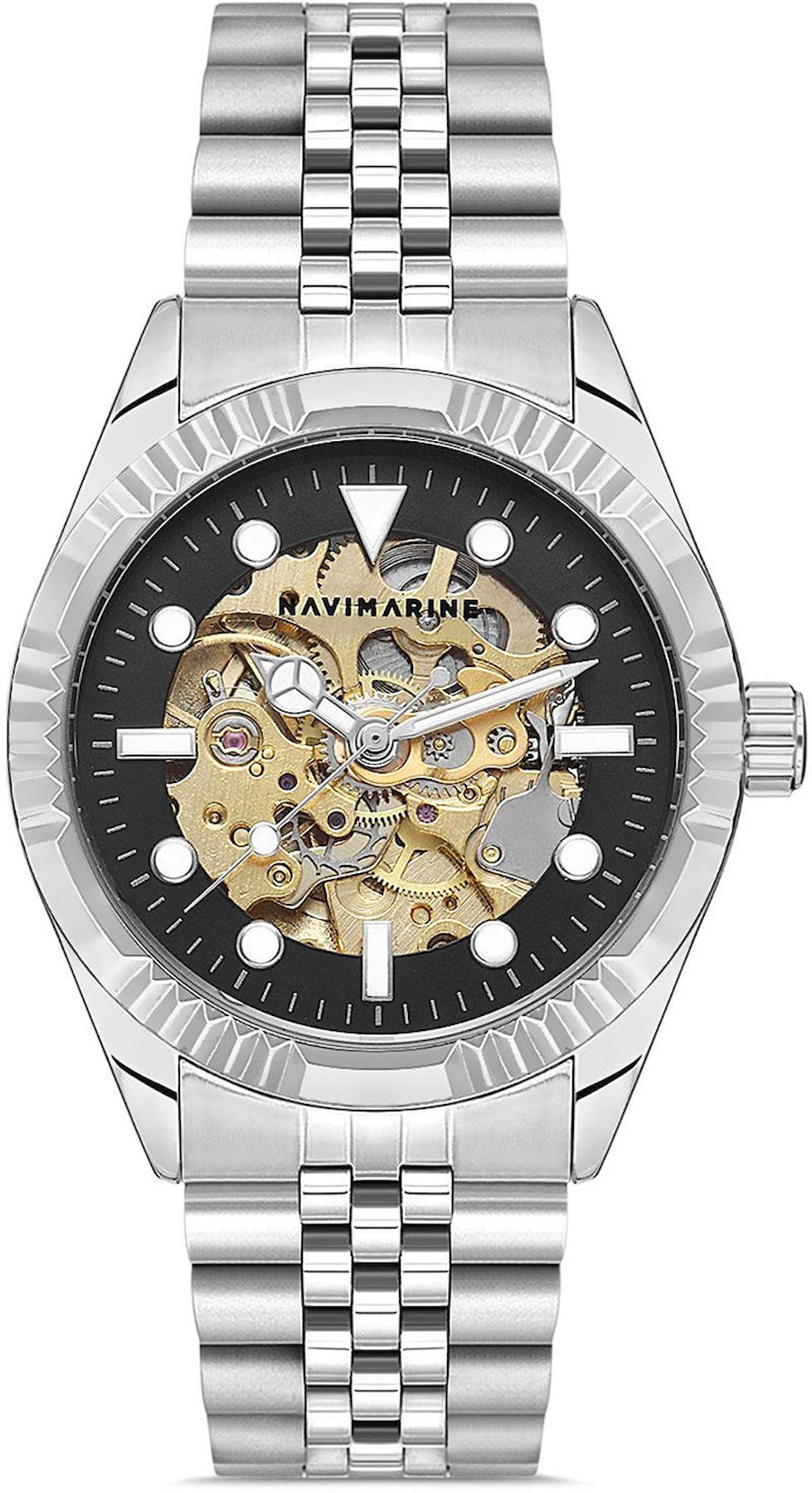 Navimarine NVM2003-04 41 mm Çelik Kordon Analog Kol Saati