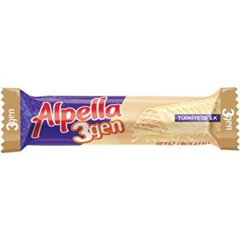 Ülker Alpella Beyaz Çikolatalı Çikolata 28 gr 24 Adet