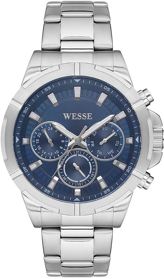 Wesse WWG205202 Pusulalı Takvimli 46 mm Çelik Kordon Analog Kol Saati