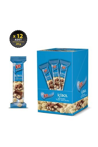 Eti İçibol Fındıklı Çikolata 30 gr 12 Adet