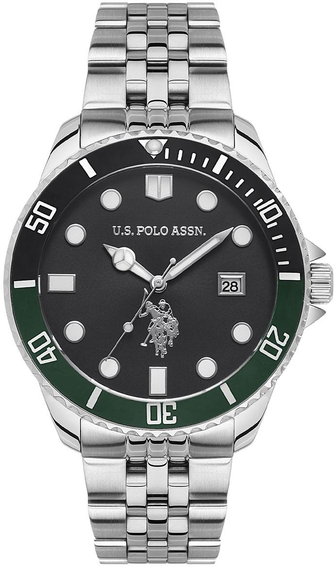 U.S. Polo Assn USPA1048-07 Takvimli 44 mm Çelik Kordon Analog Erkek Kol Saati