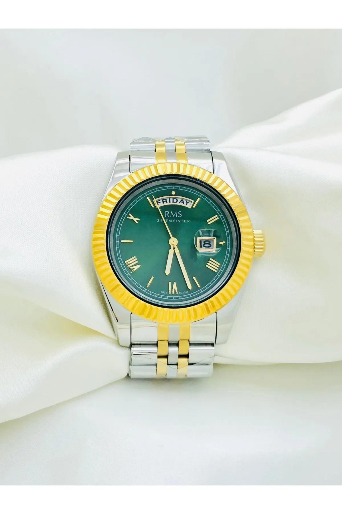 Romanson GR.1.AG1349.15 Takvimli 42 mm Çelik Kordon Analog Erkek Kol Saati