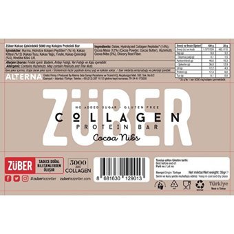 Züber Bar Çekirdekli Çikolata 35 gr
