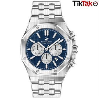 Beverly Hills Polo Club BP3234X396 Takvimli 46 mm Çelik Kordon Analog Erkek Kol Saati