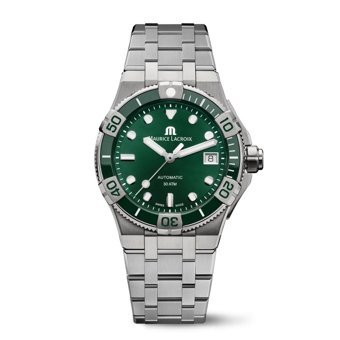 Maurice Lacroix AI6057-SSL52-630-1 Takvimli 38 mm Çelik Kordon Analog Erkek Kol Saati