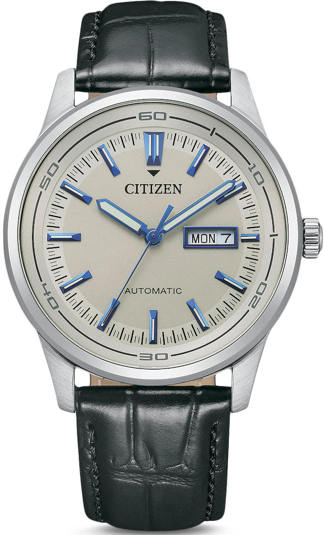 Citizen NH8400-10AE Takvimli 42 mm Siyah Deri Kordon Analog Erkek Kol Saati