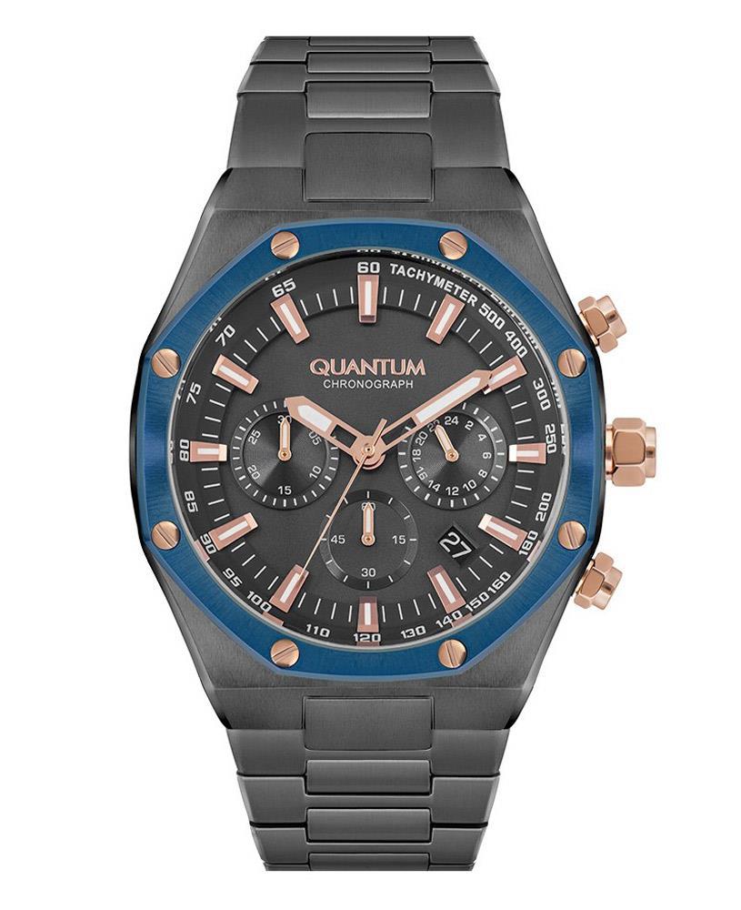 Quantum HNG810.950 Takvimli 44 mm Çelik Kordon Analog Erkek Kol Saati