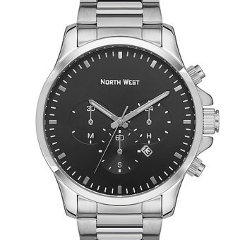 Northwest NW-2105-C Takvimli 45 mm Çelik Kordon Analog Erkek Kol Saati