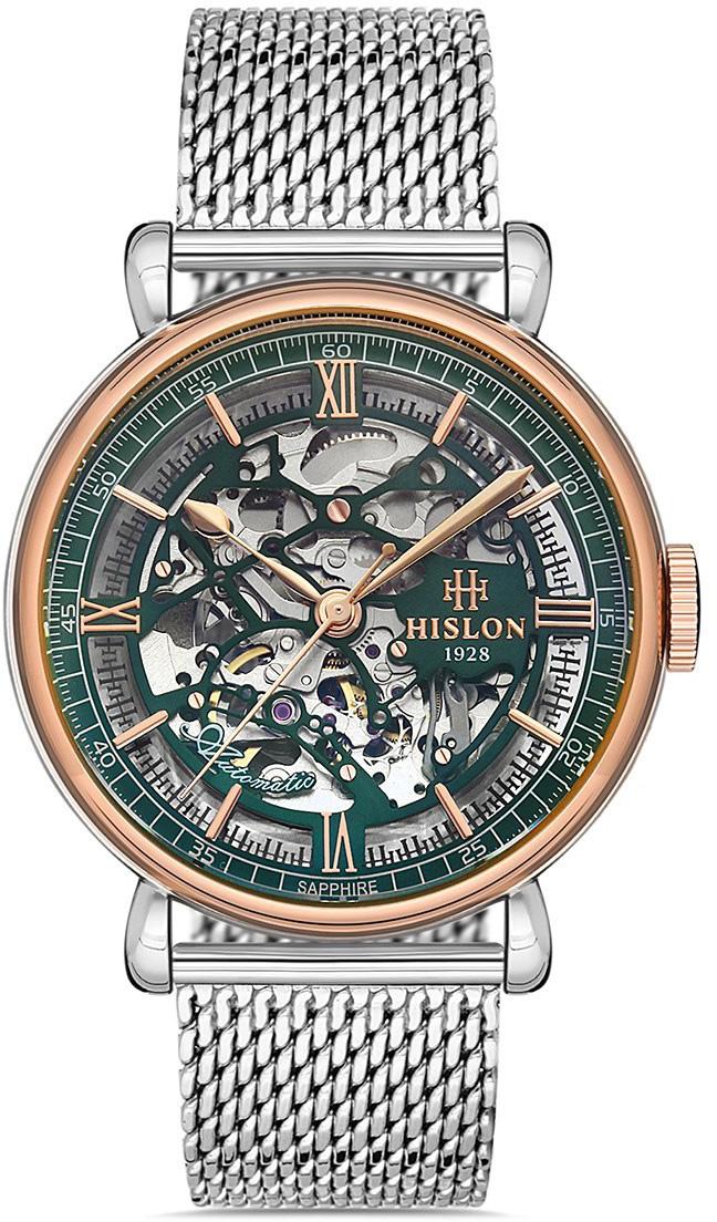Hislon SD100T-16SR 43 mm Çelik Kordon Analog Kol Saati