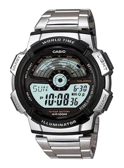 Casio CAS.AE-1100WD-1ADF Takvimli 43.7 mm Gri Plastik Kordon Dijital Erkek Kol Saati
