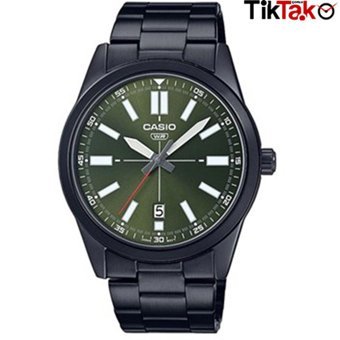 Casio MTP-VD02B-3EUDF Takvimli 41 mm Siyah Çelik Kordon Analog Erkek Kol Saati