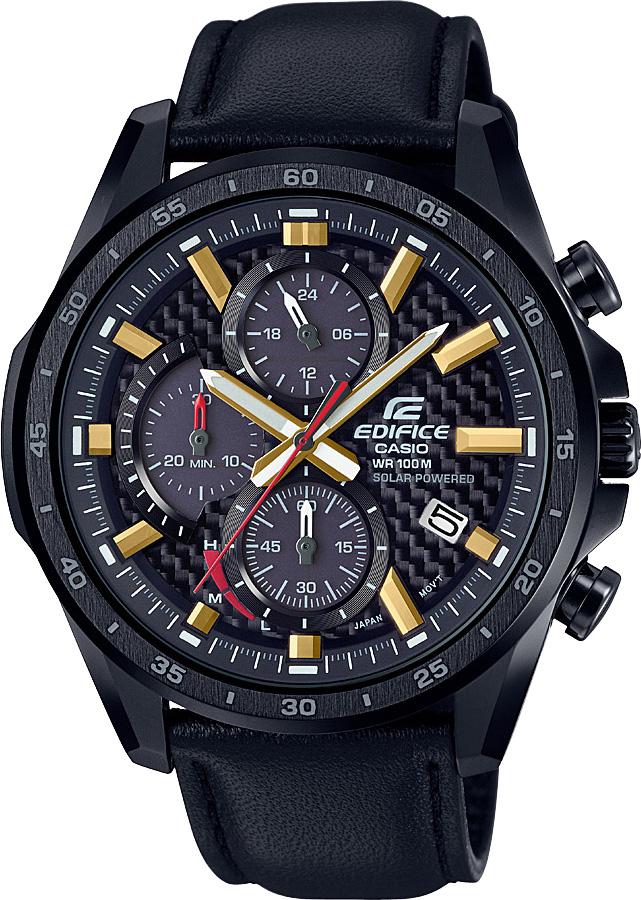 Casio EQS-900CL-1A Takvimli 47.6 mm Siyah Deri Kordon Analog Kol Saati