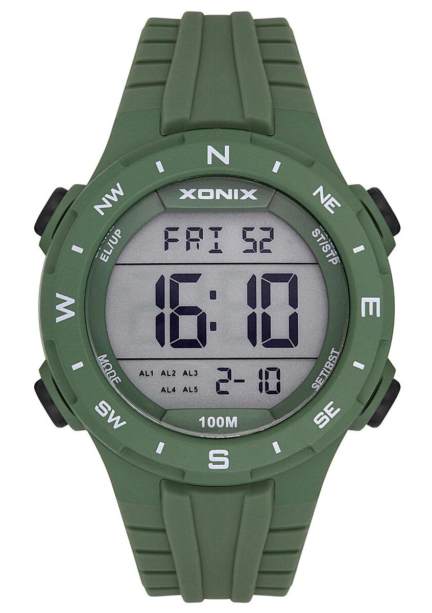 Xonix XOX-DAXA03 Takvimli 51 mm Yeşil Silikon Kordon Analog Erkek Kol Saati