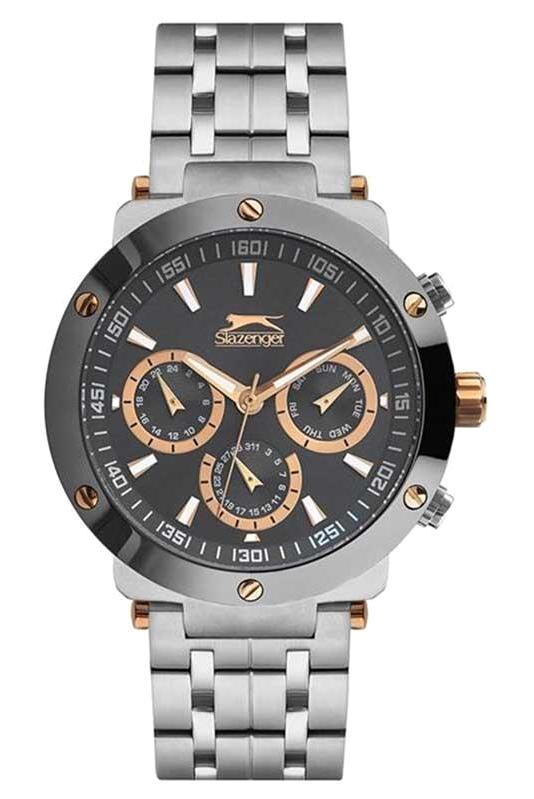 Slazenger SL.09.1804.2.04 Takvimli 44 mm Metal Kordon Analog Erkek Kol Saati