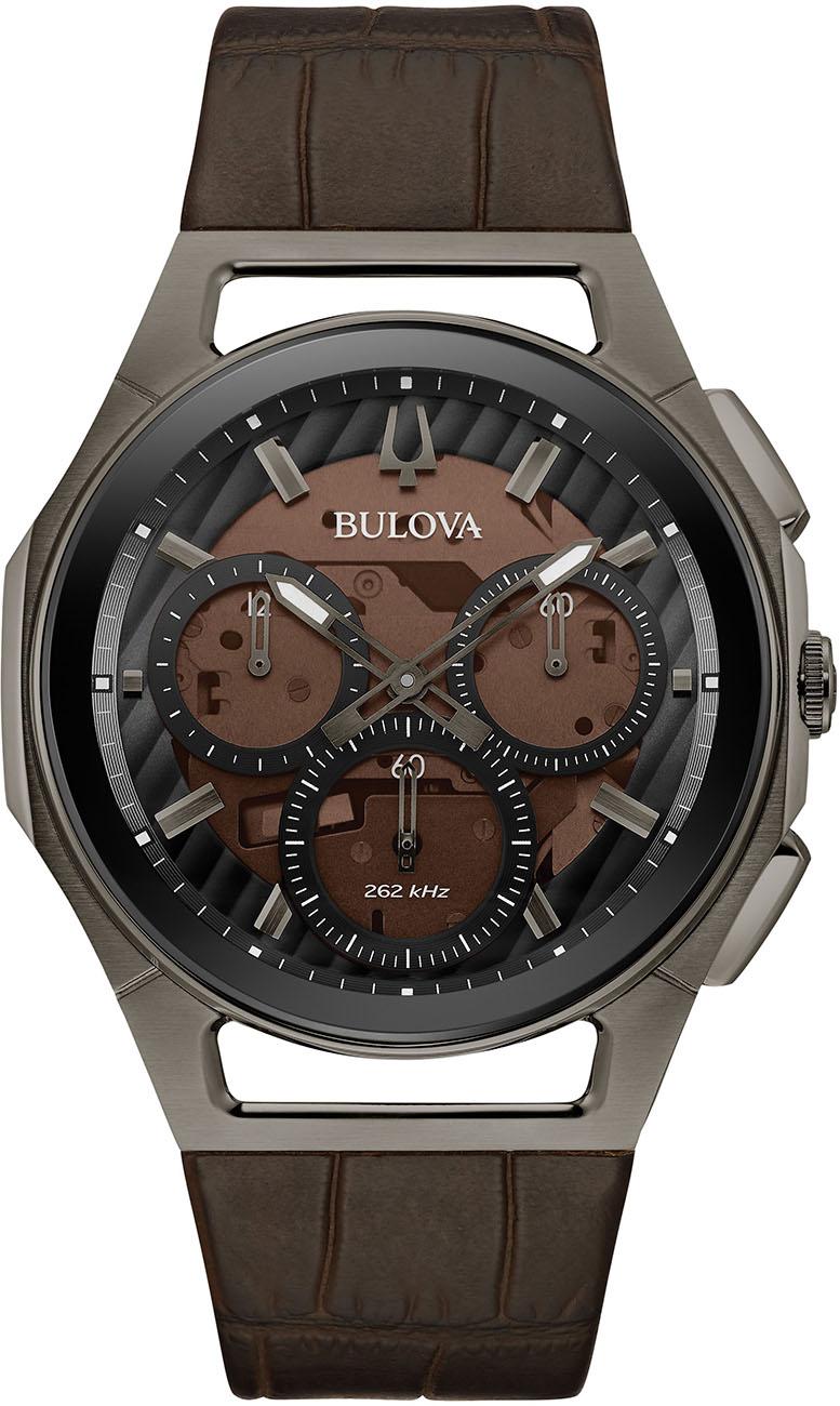 Bulova 98A231 Takvimli 44 mm Kahverengi Deri Kordon Analog Kol Saati