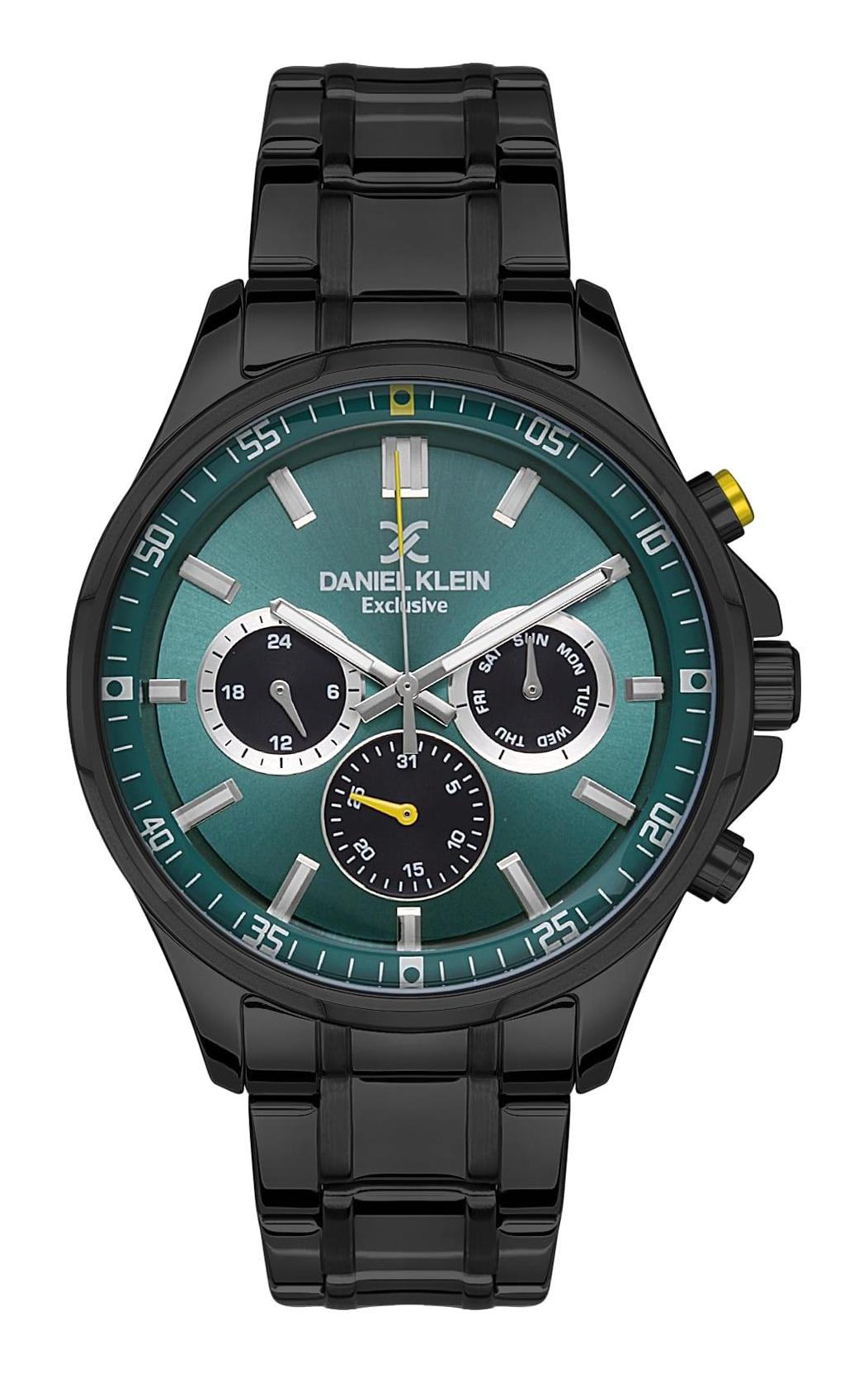 Daniel Klein DK.1.13545-5 Takvimli Siyah Çelik Kordon Analog Erkek Kol Saati